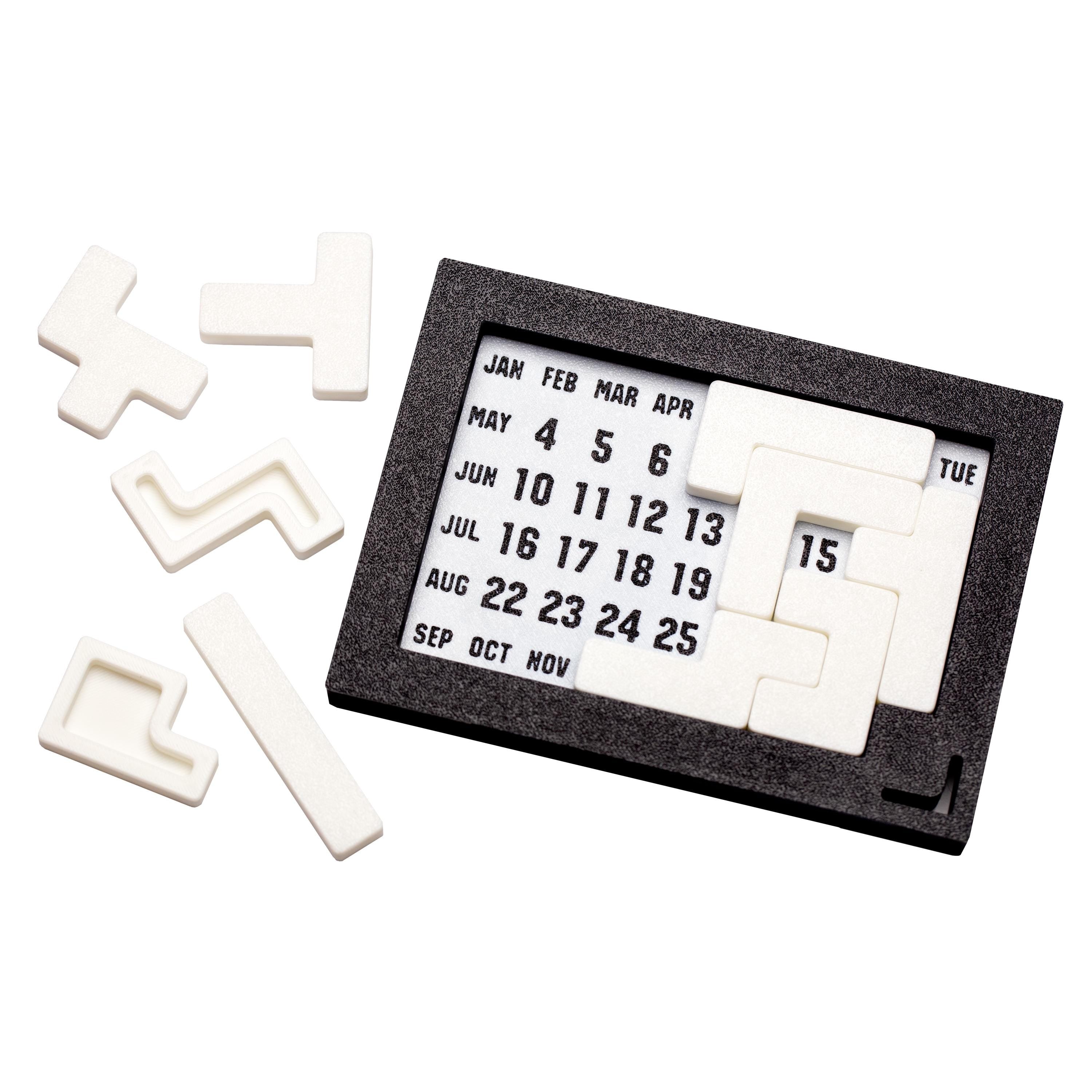 Calendar puzzle. Each day a new challenge.