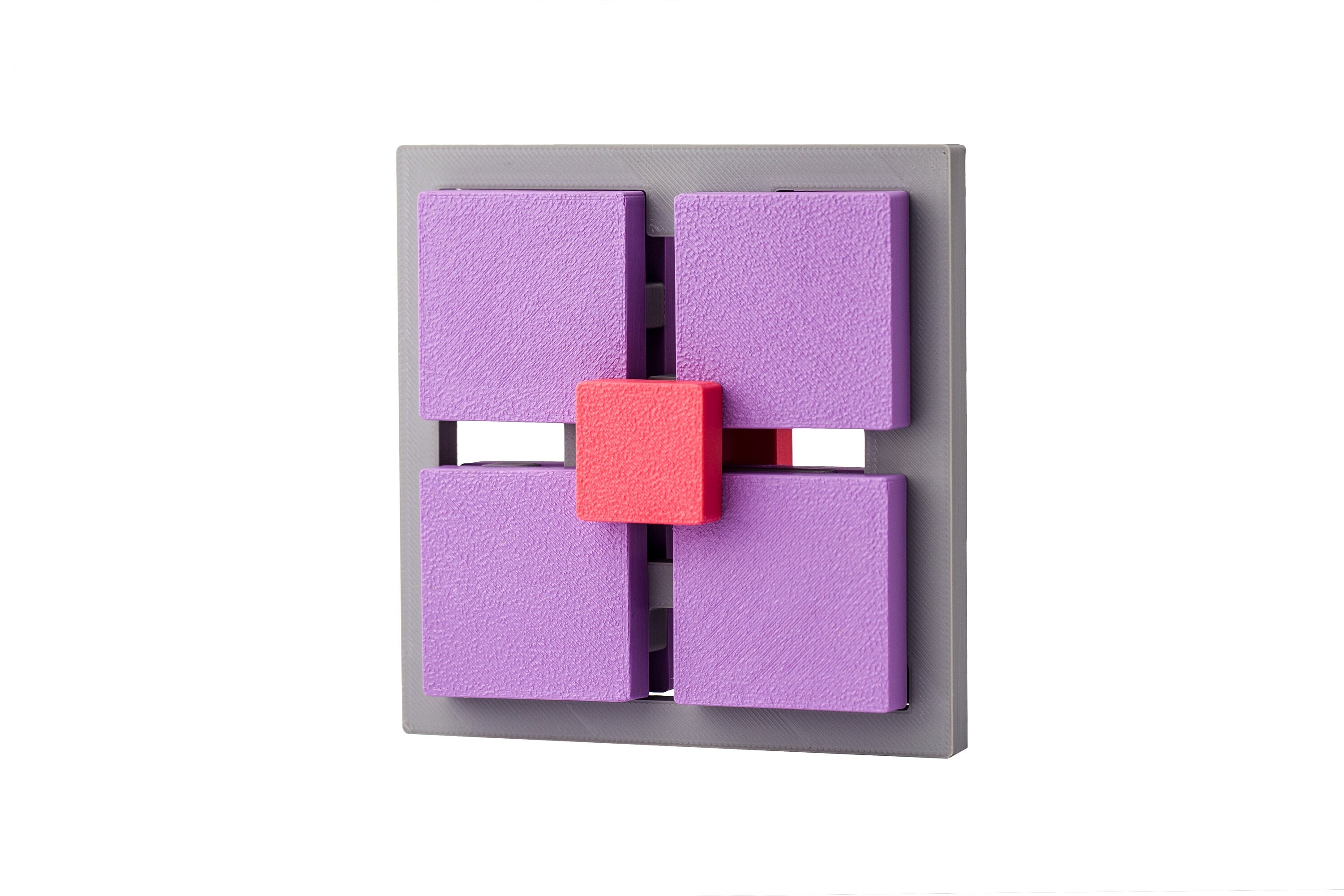 Stuck in the middle. 3d printed puzzle.
