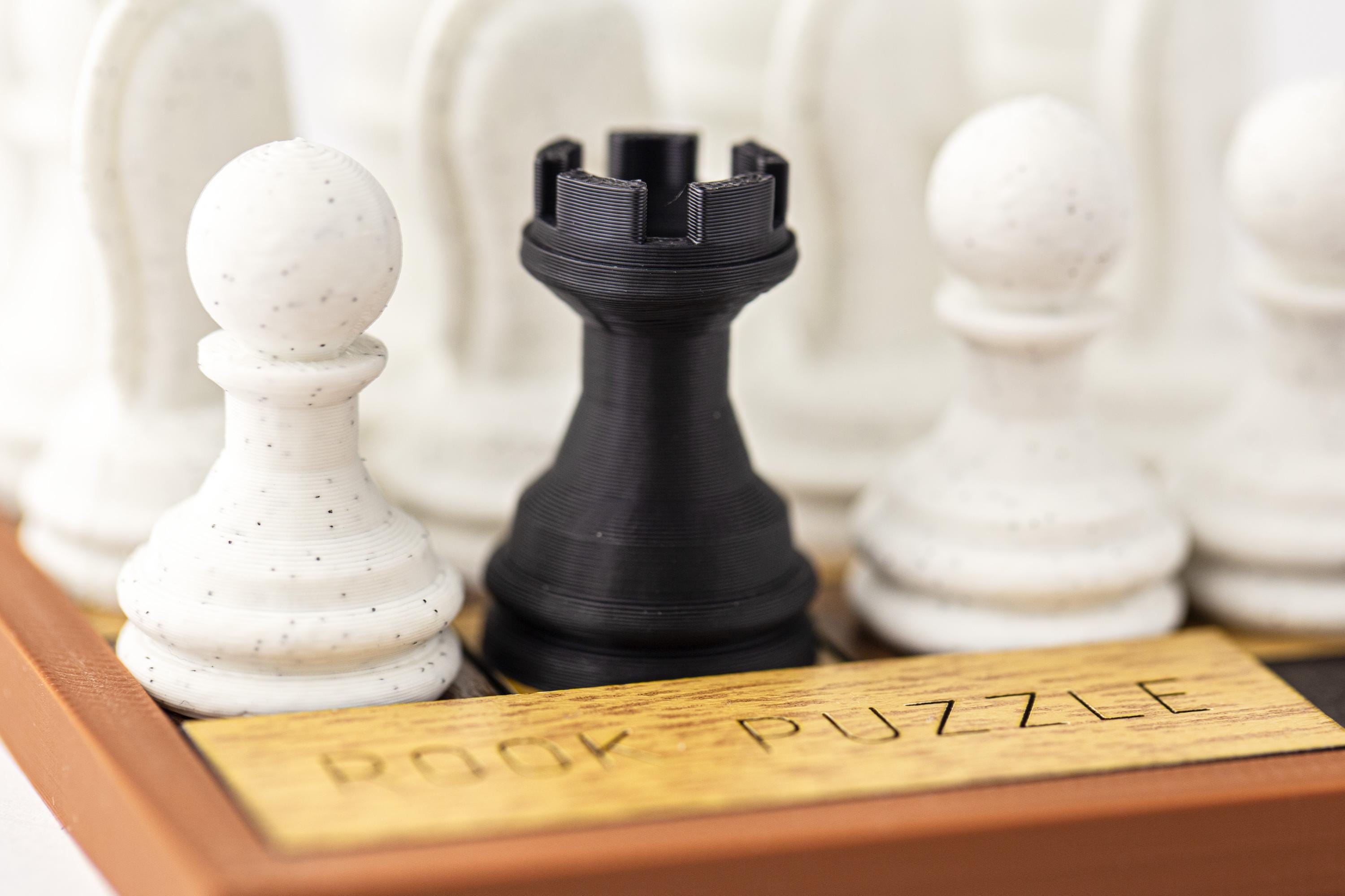Rook puzzle. Get the rook to the black square.