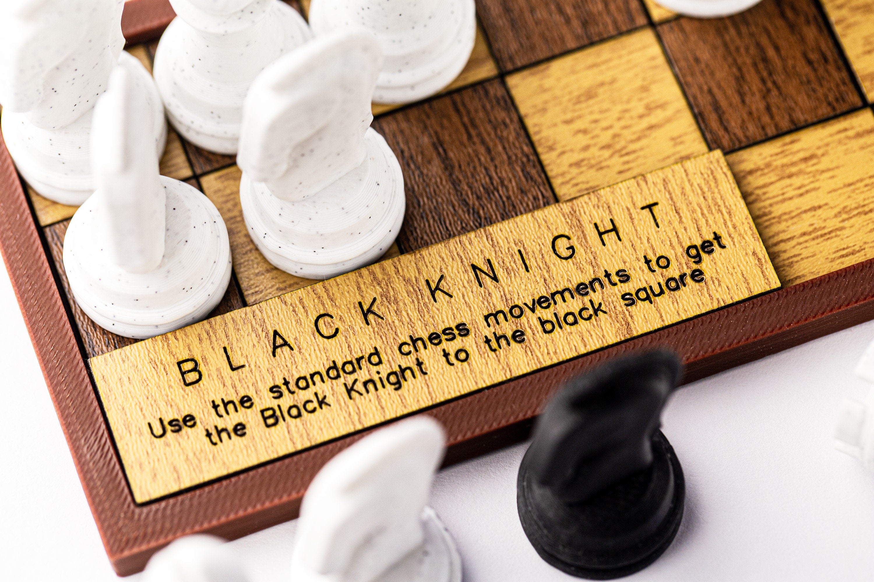 Black Knight puzzle. A fun mix of chess and puzzle.