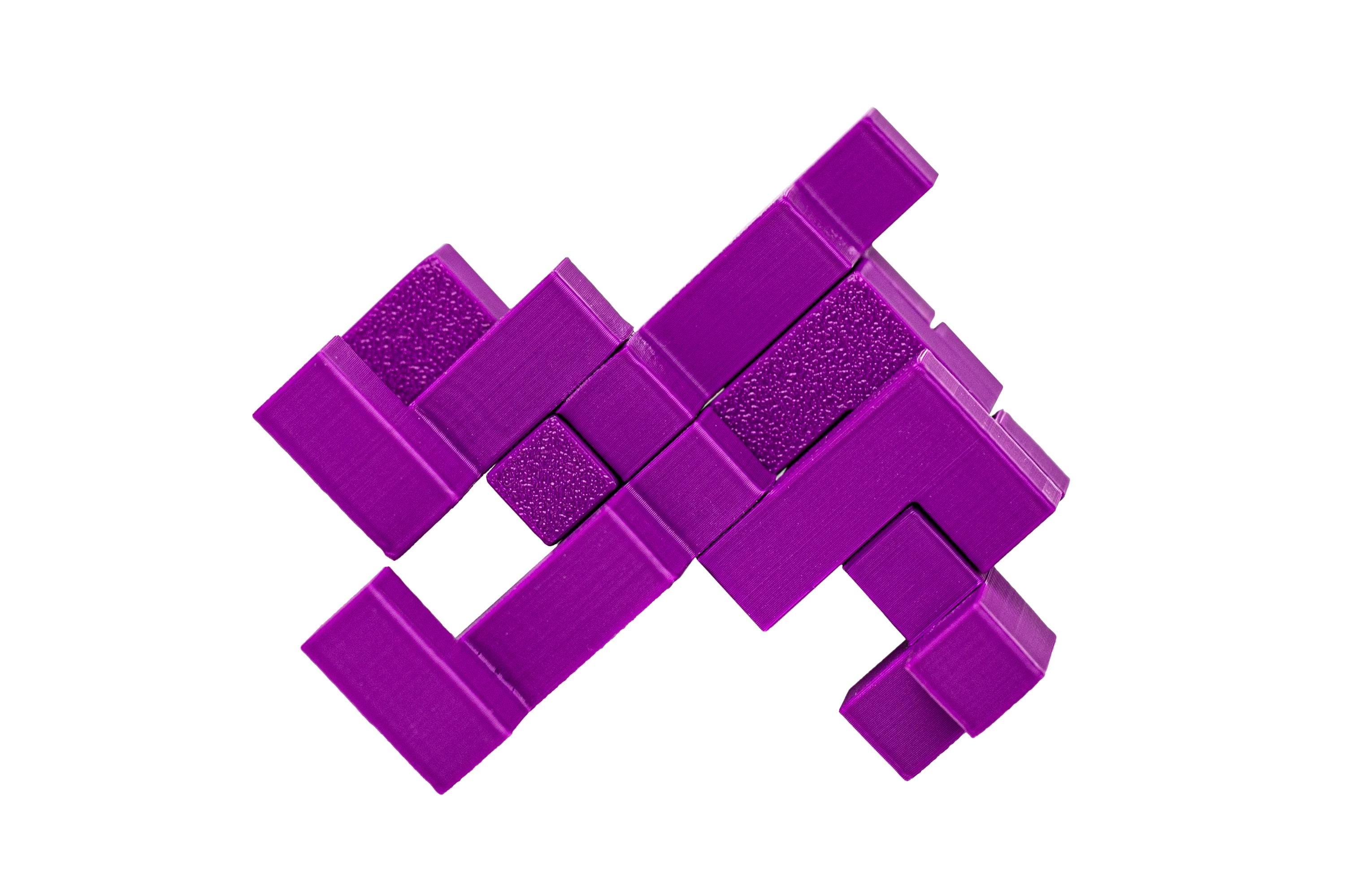 Impossible Triangle of six cubes
