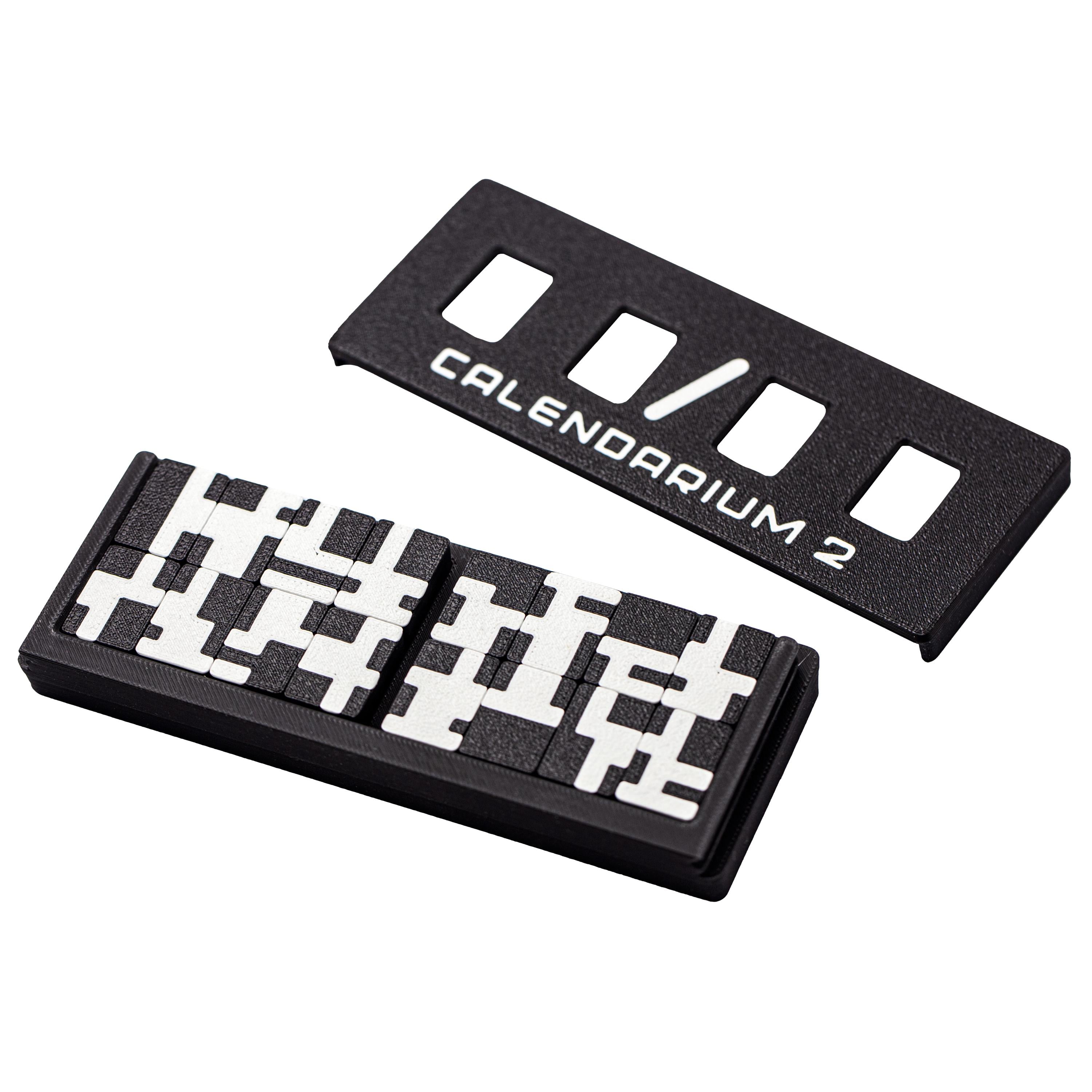 Calendarium puzzle. 365+ possible dates and solutions.
