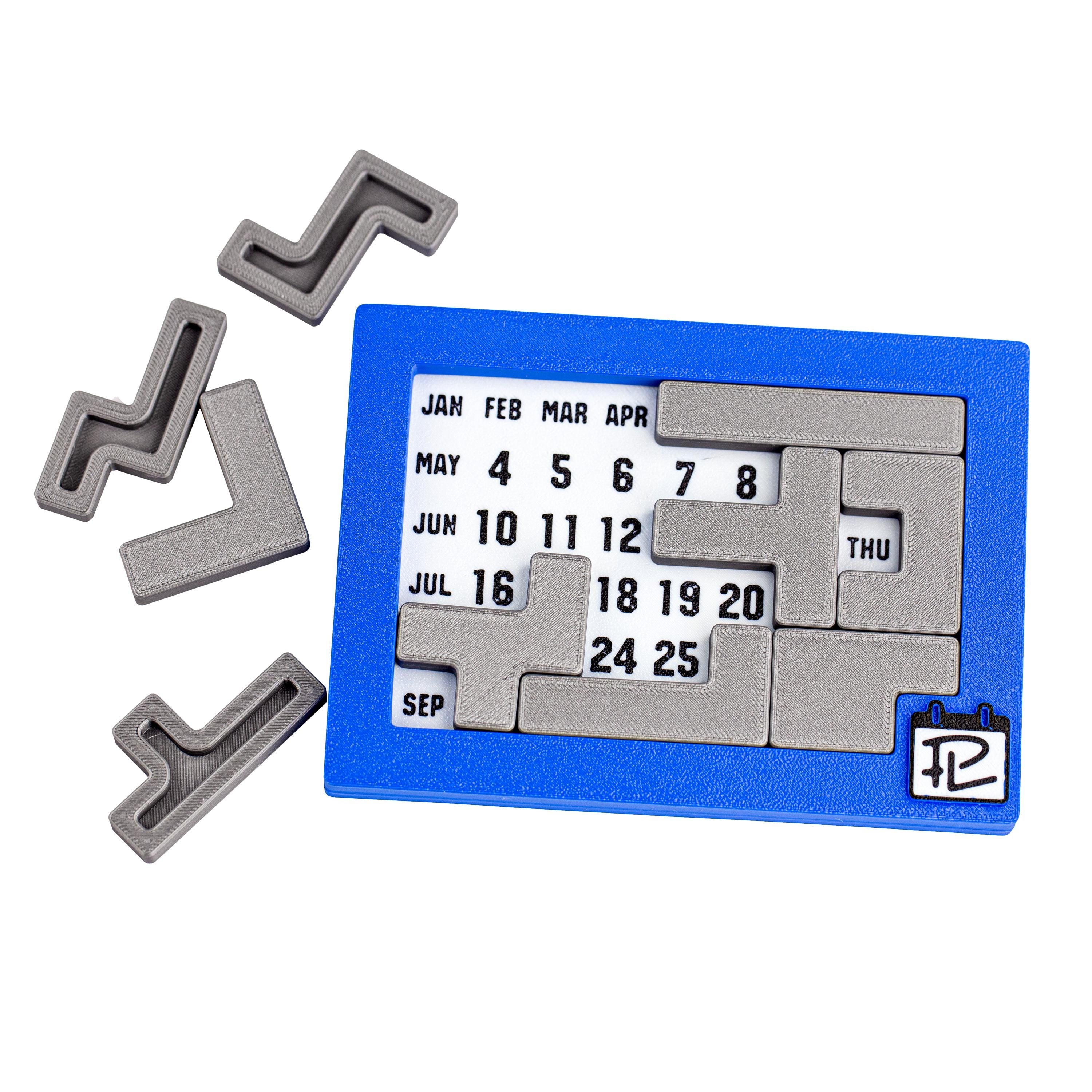 Calendar puzzle. Each day a new challenge.