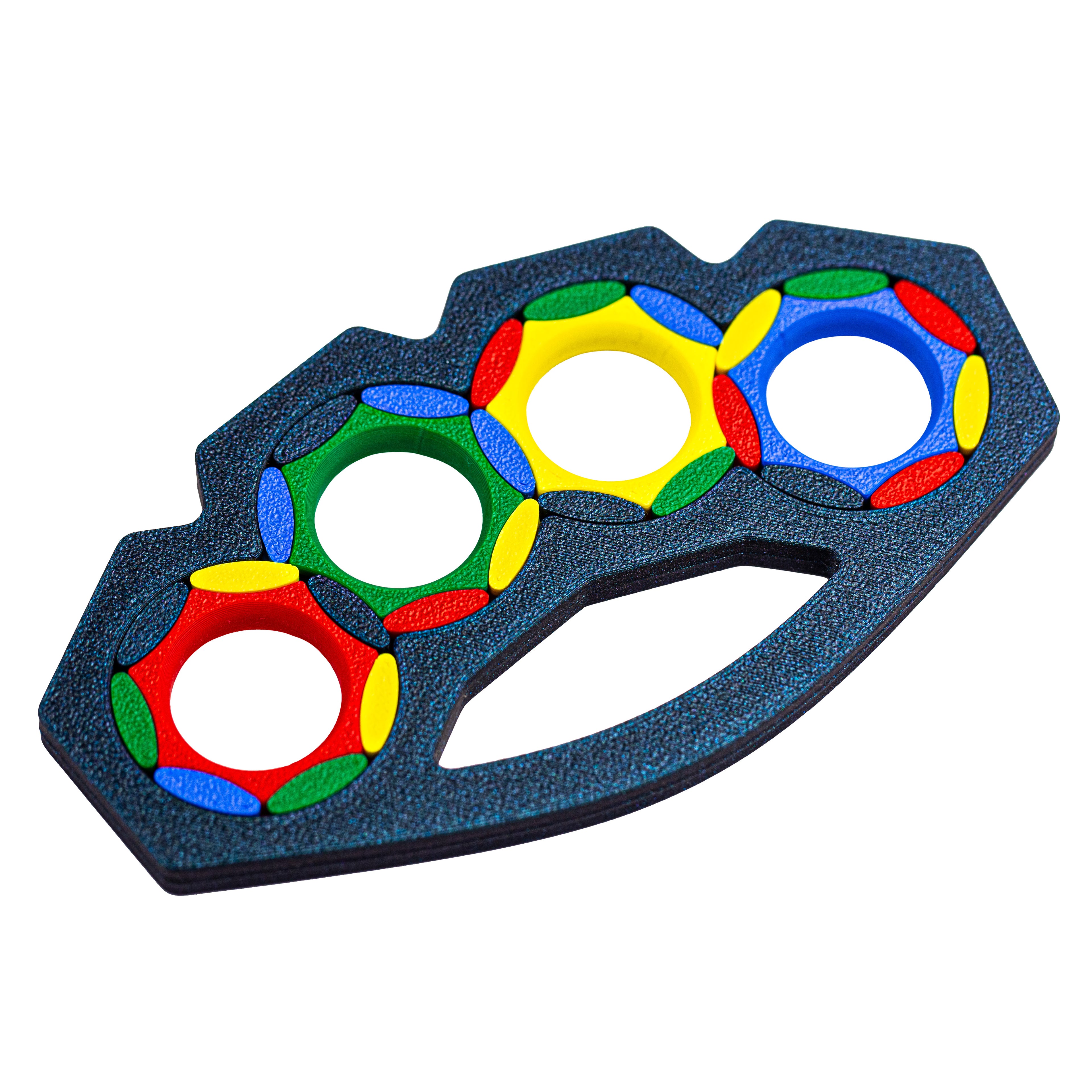 Casse-tête puzzle. Mix all colors and put them back.