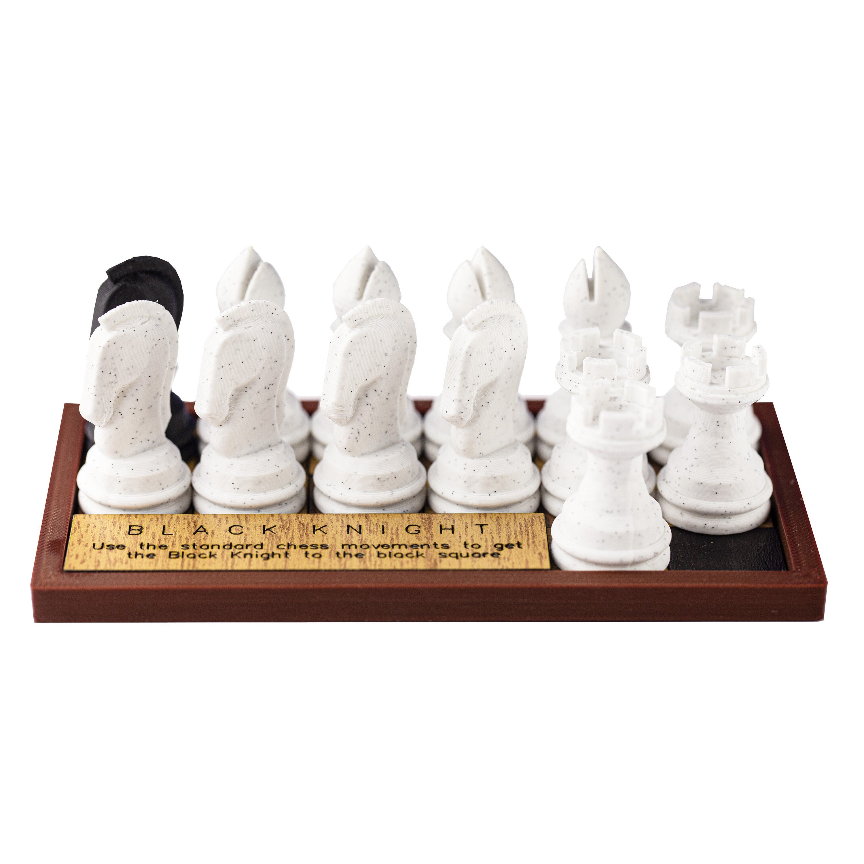 Black Knight puzzle. A fun mix of chess and puzzle.