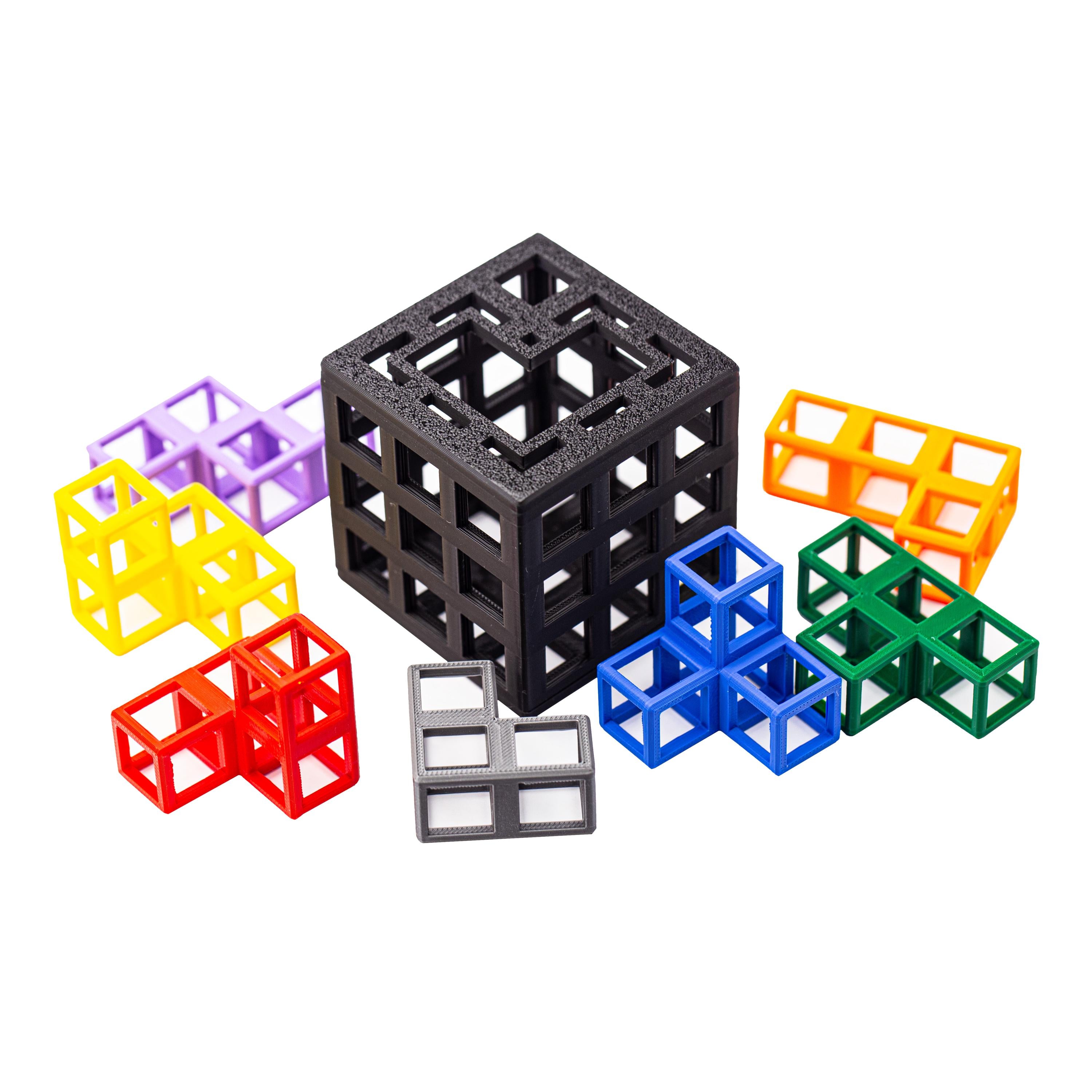 TOWER OF SOMA. Fit all parts inside the frame