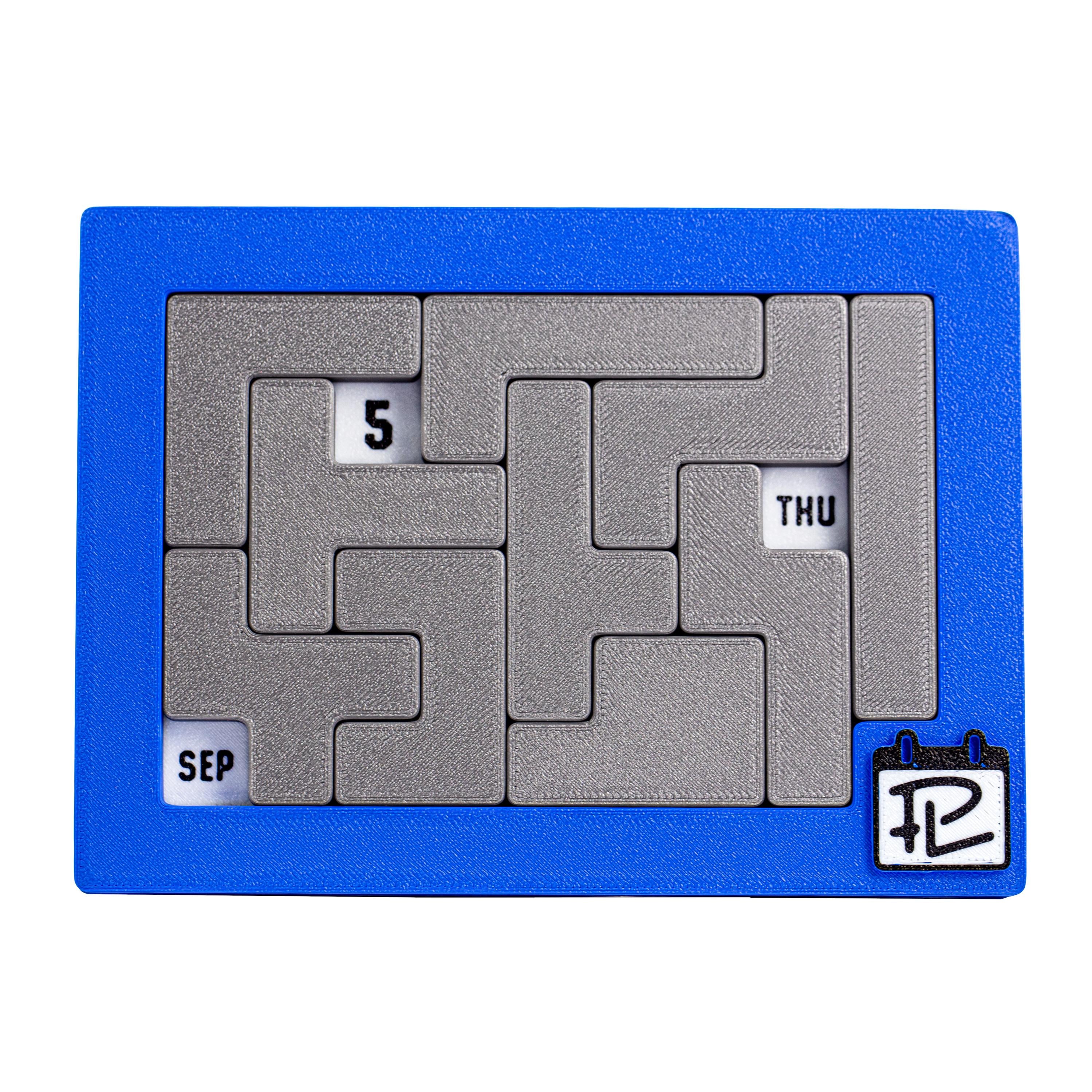 Calendar puzzle. Each day a new challenge.