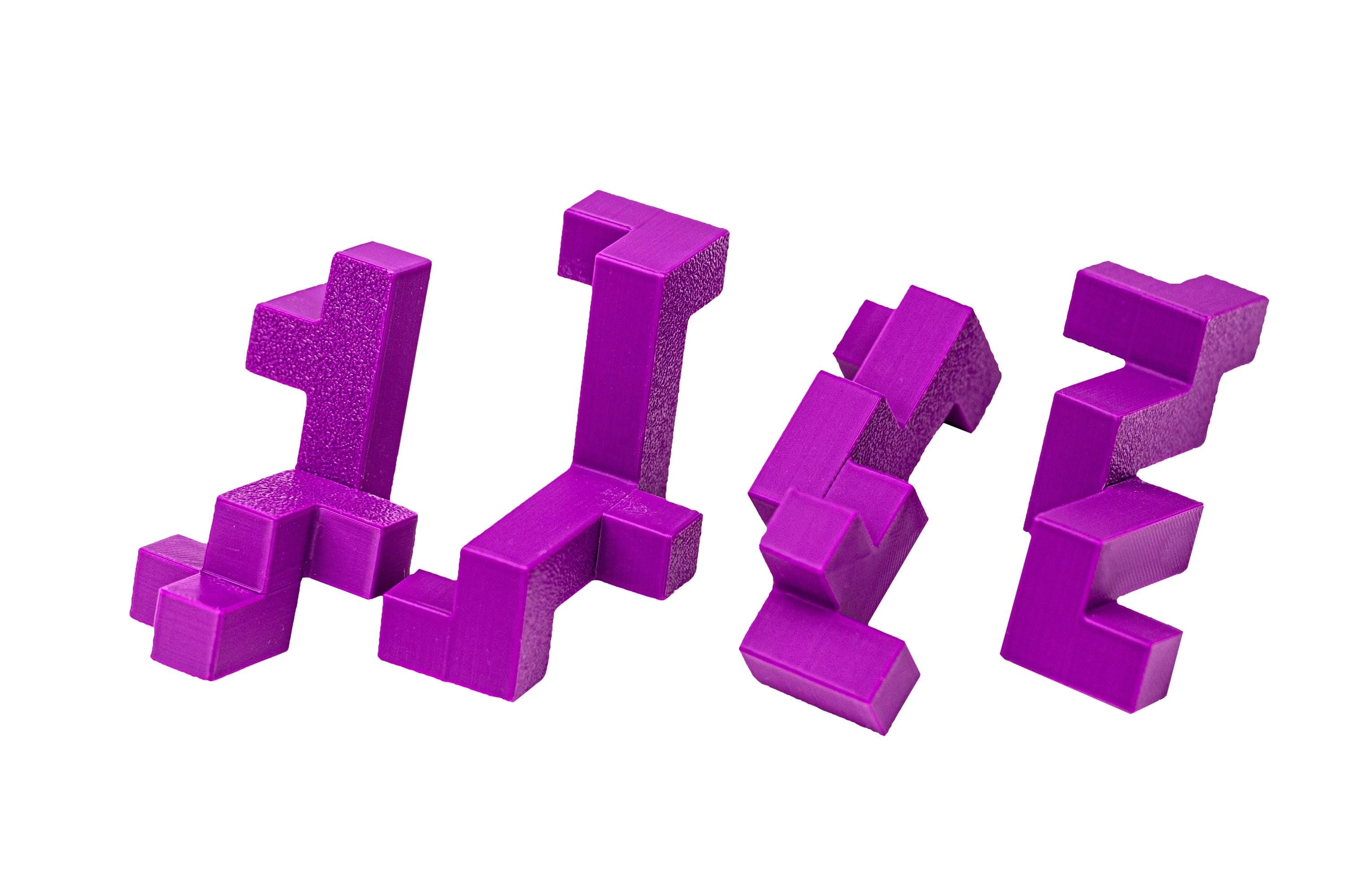Impossible Triangle of six cubes
