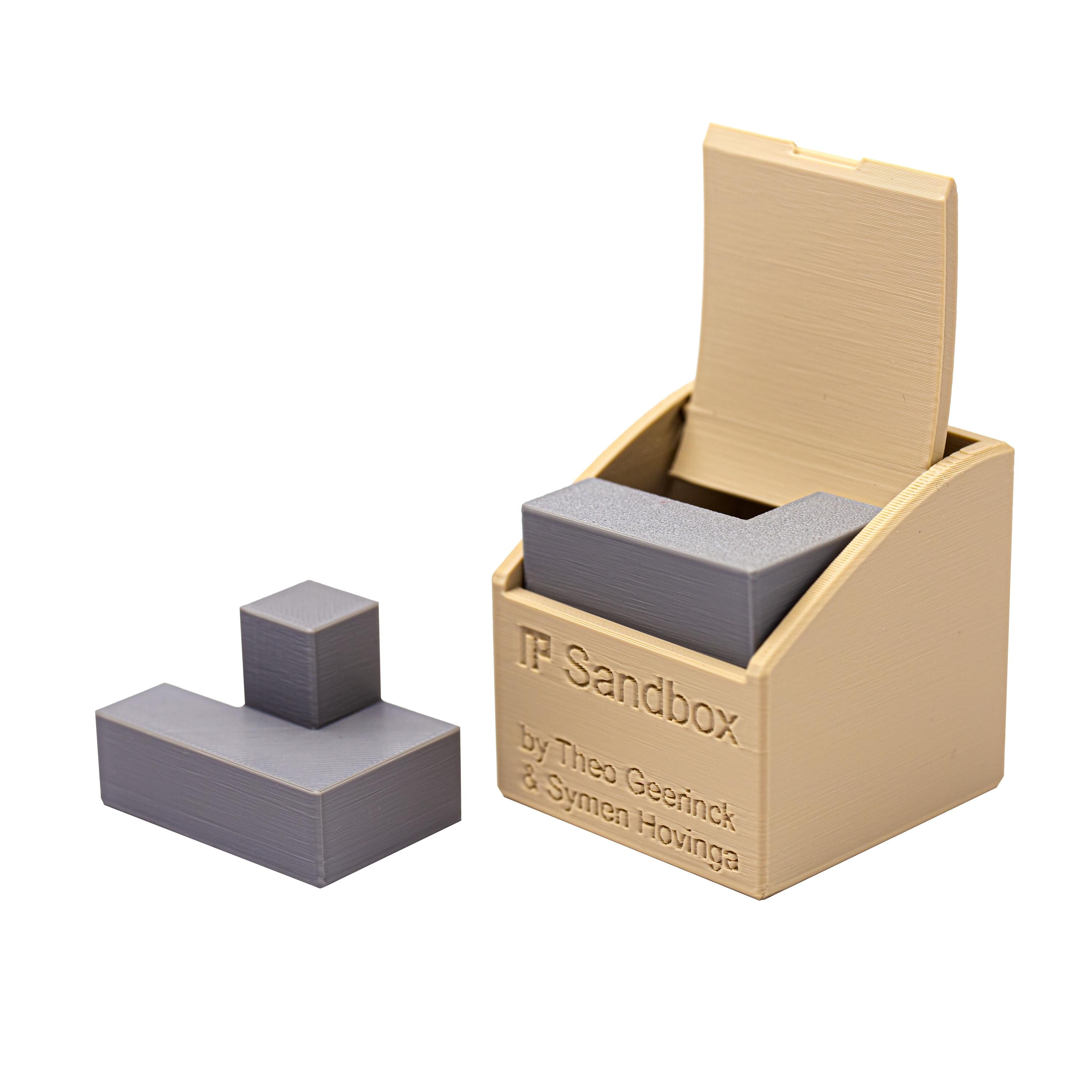 Sandbox. Fit all parts inside.