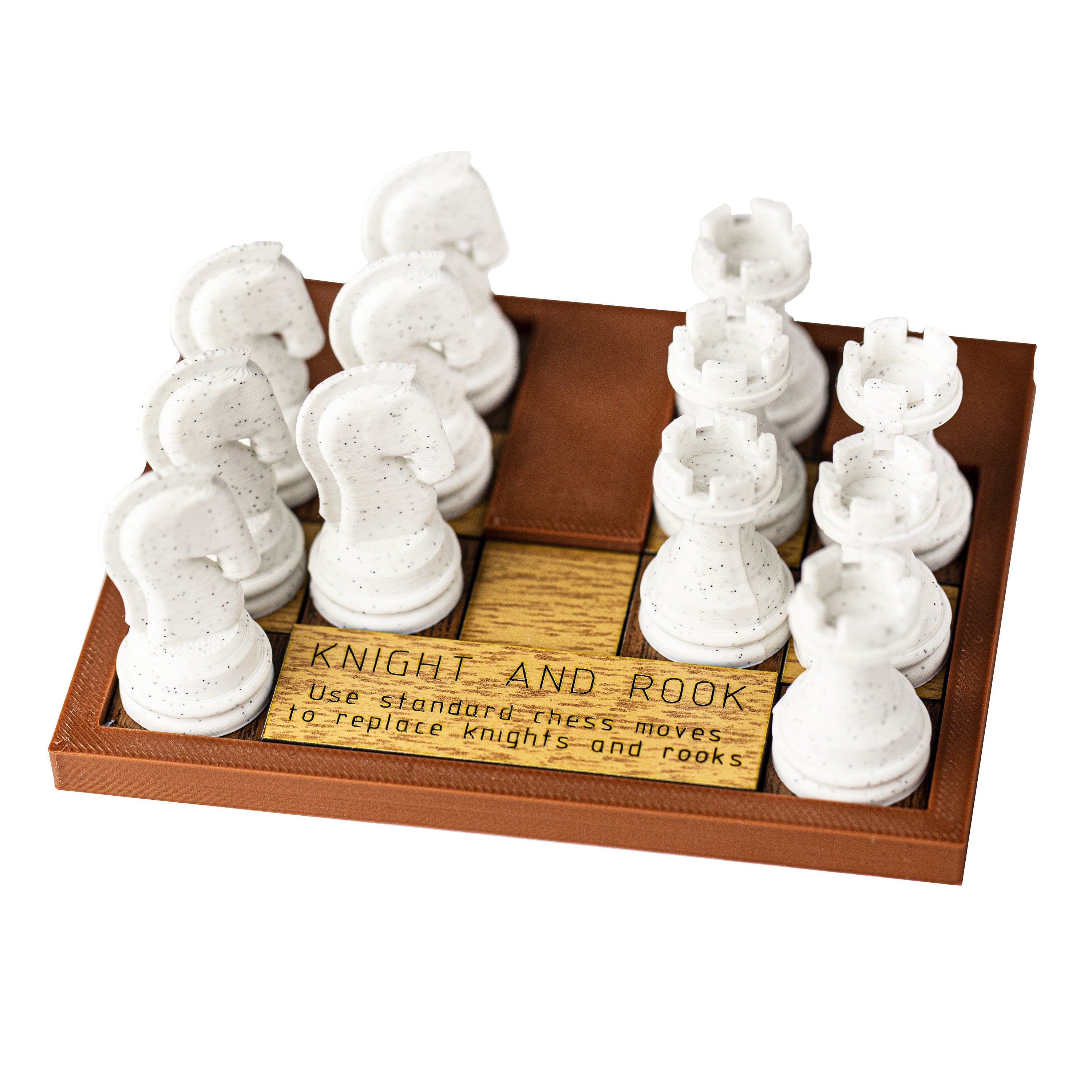 Knight and Rook. Chess based puzzle.
