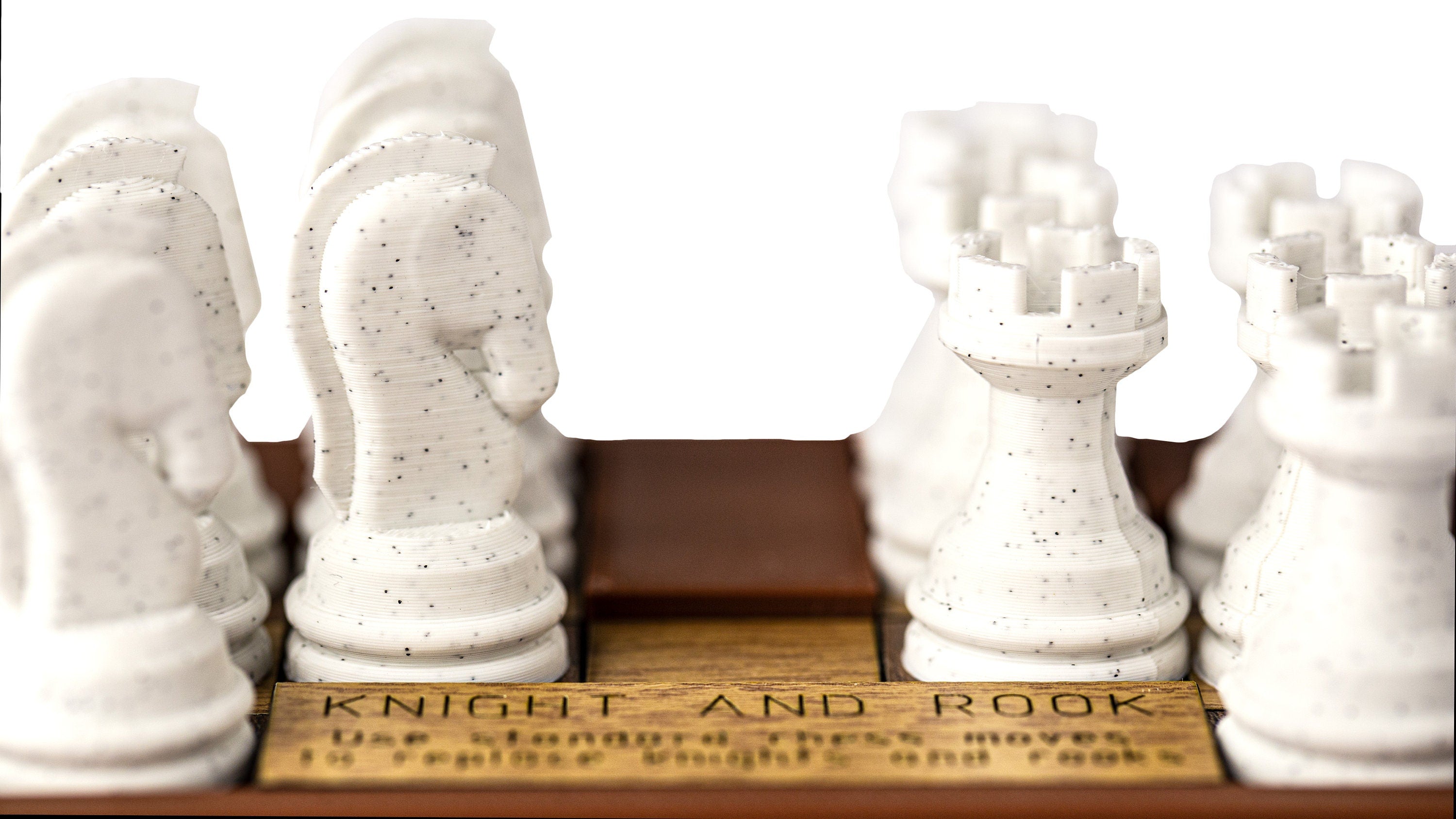 Knight and Rook. Chess based puzzle.