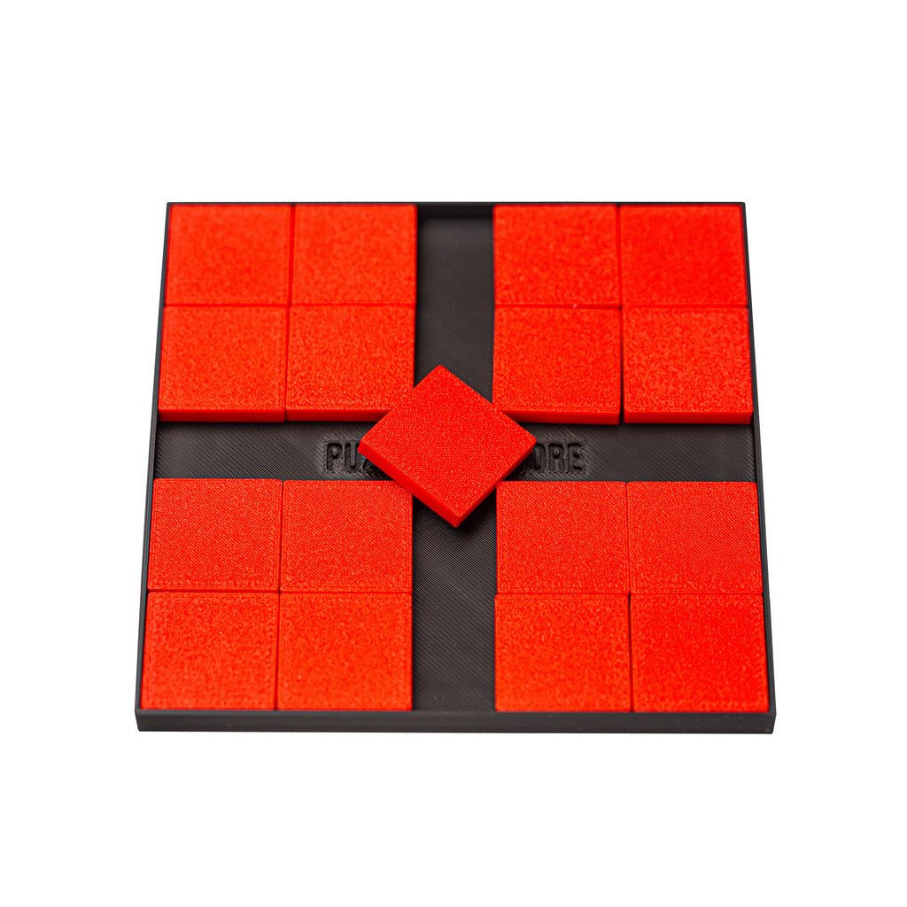 17 Squares Packing Puzzle