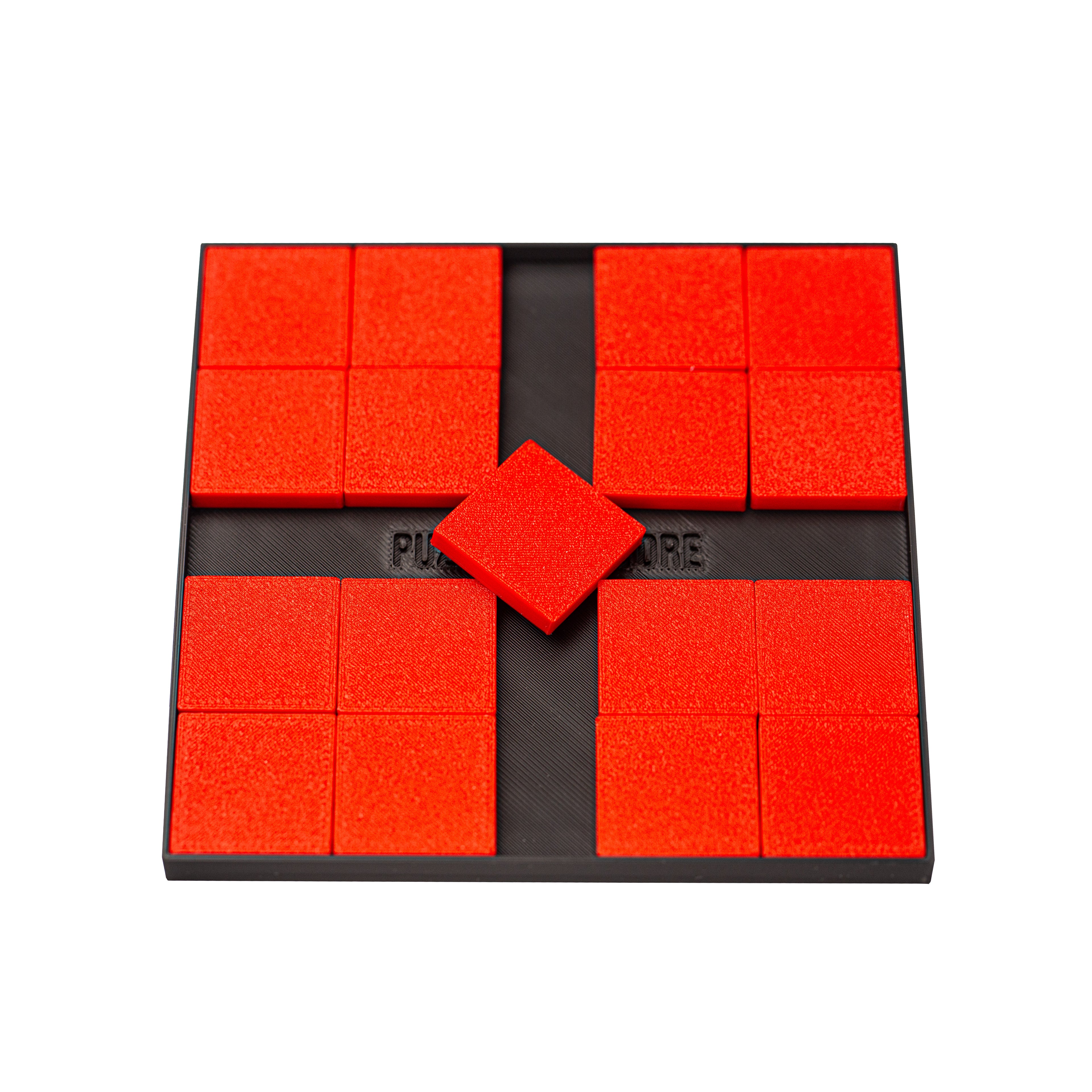 17 Squares Packing Puzzle