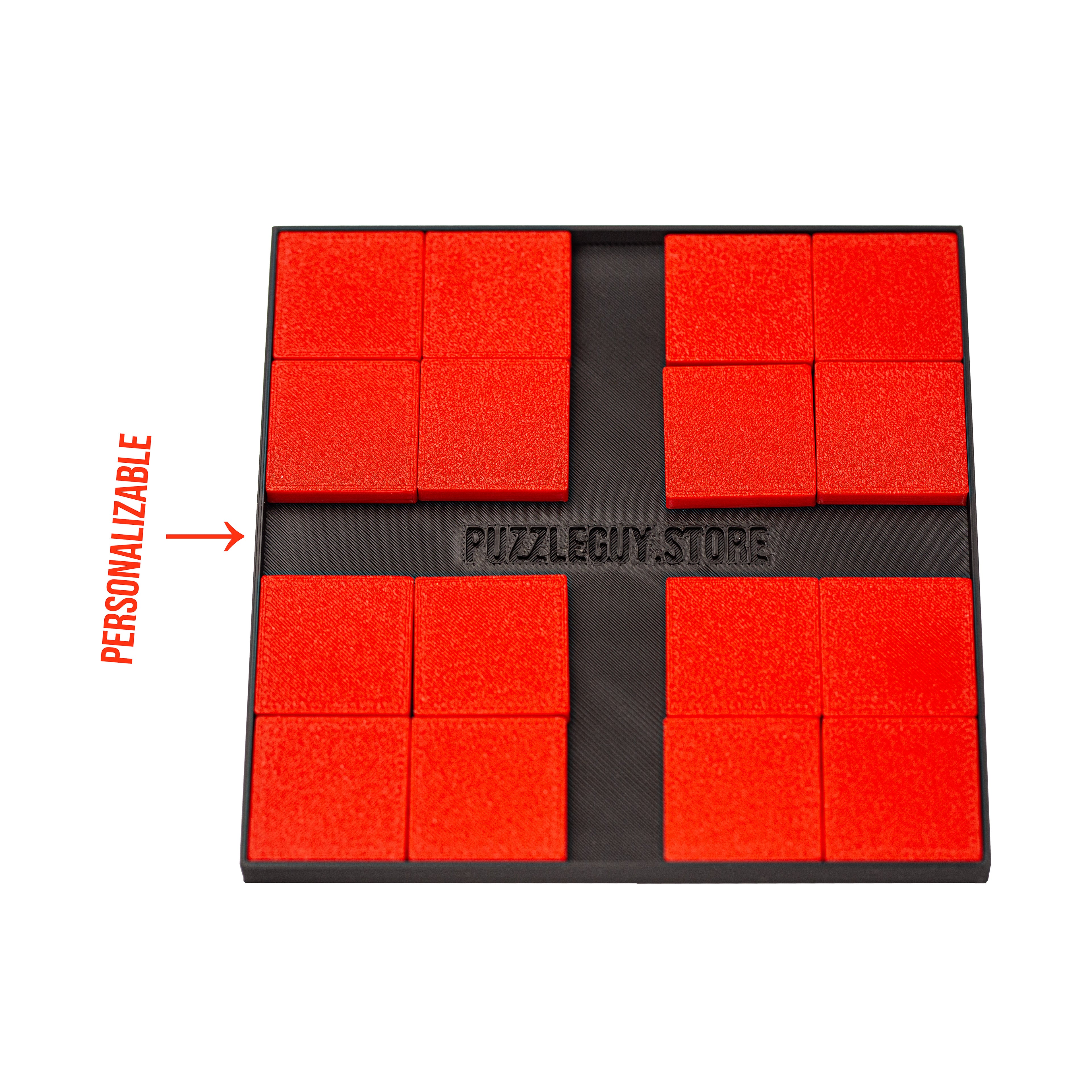 17 Squares Packing Puzzle