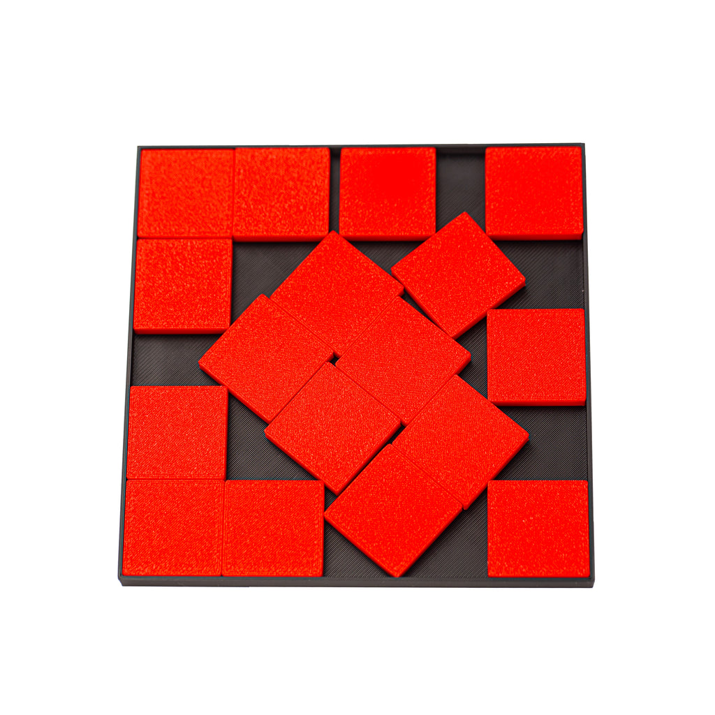 17 Squares Packing Puzzle