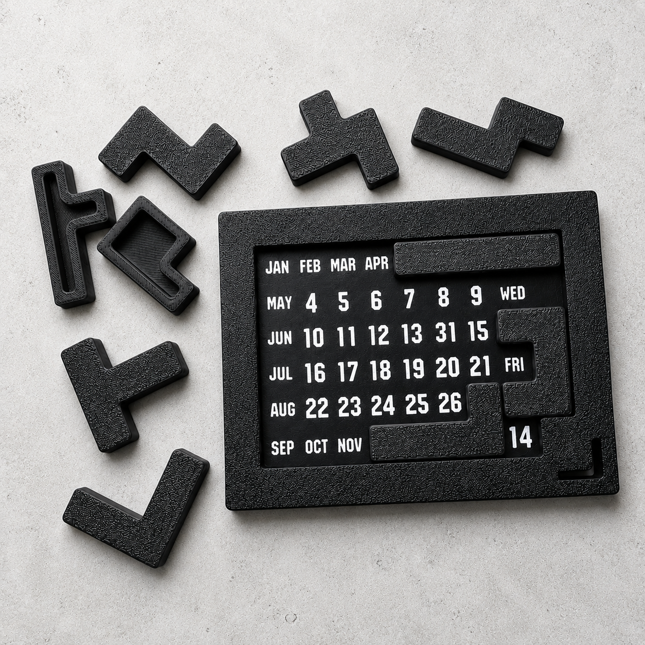 Calendar puzzle - 7 years of daily puzzle.