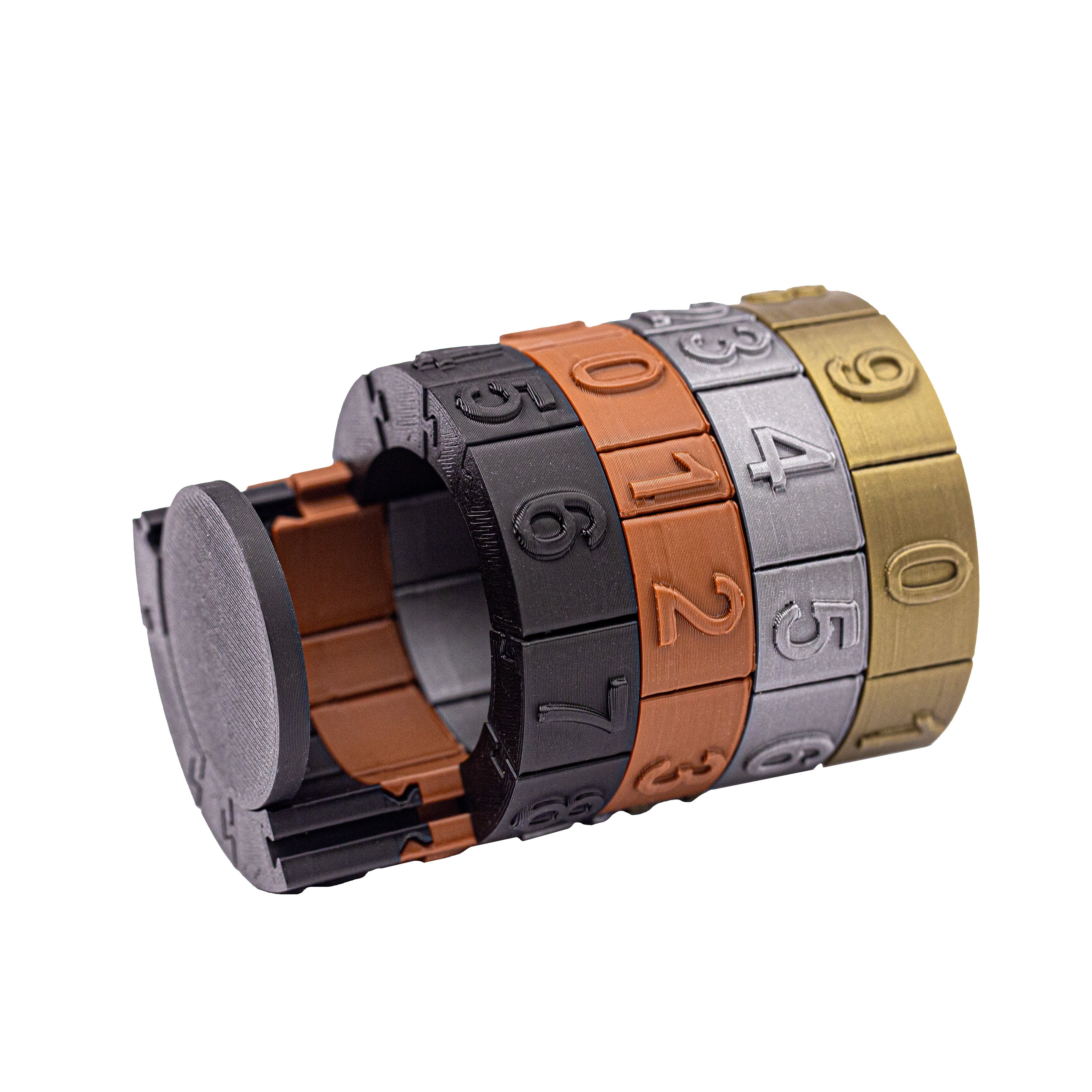 Kombi - Four ring combination lock.