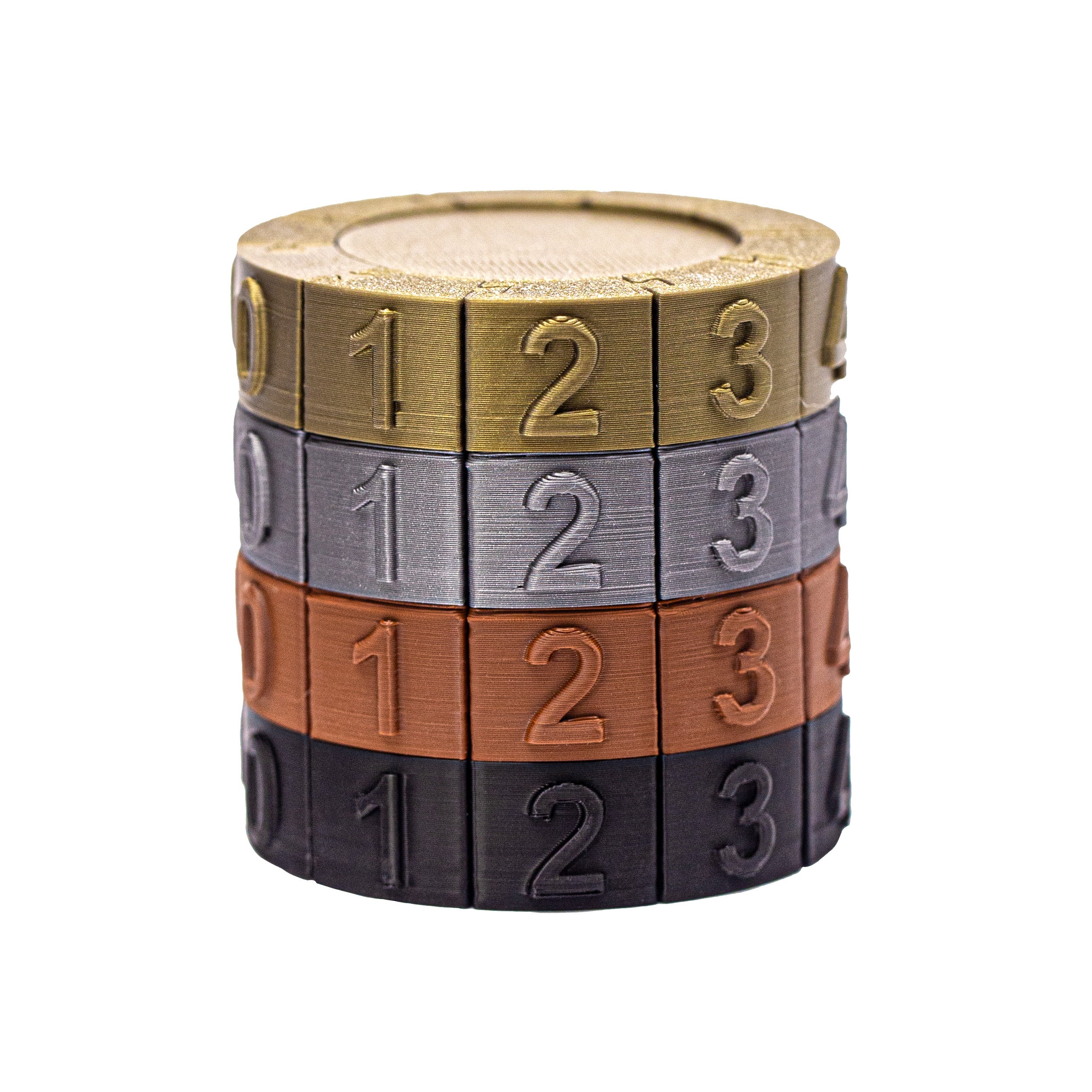 Kombi Too - Four ring combination lock with a twist