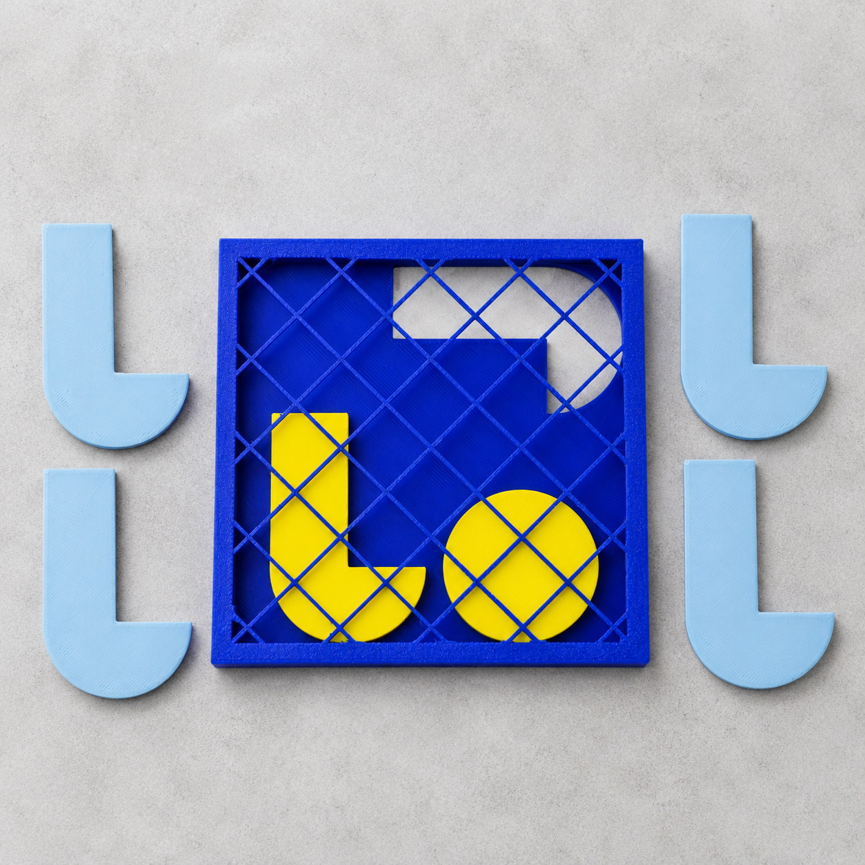 LO - Can you pack 4 L-shaped pieces inside the frame?