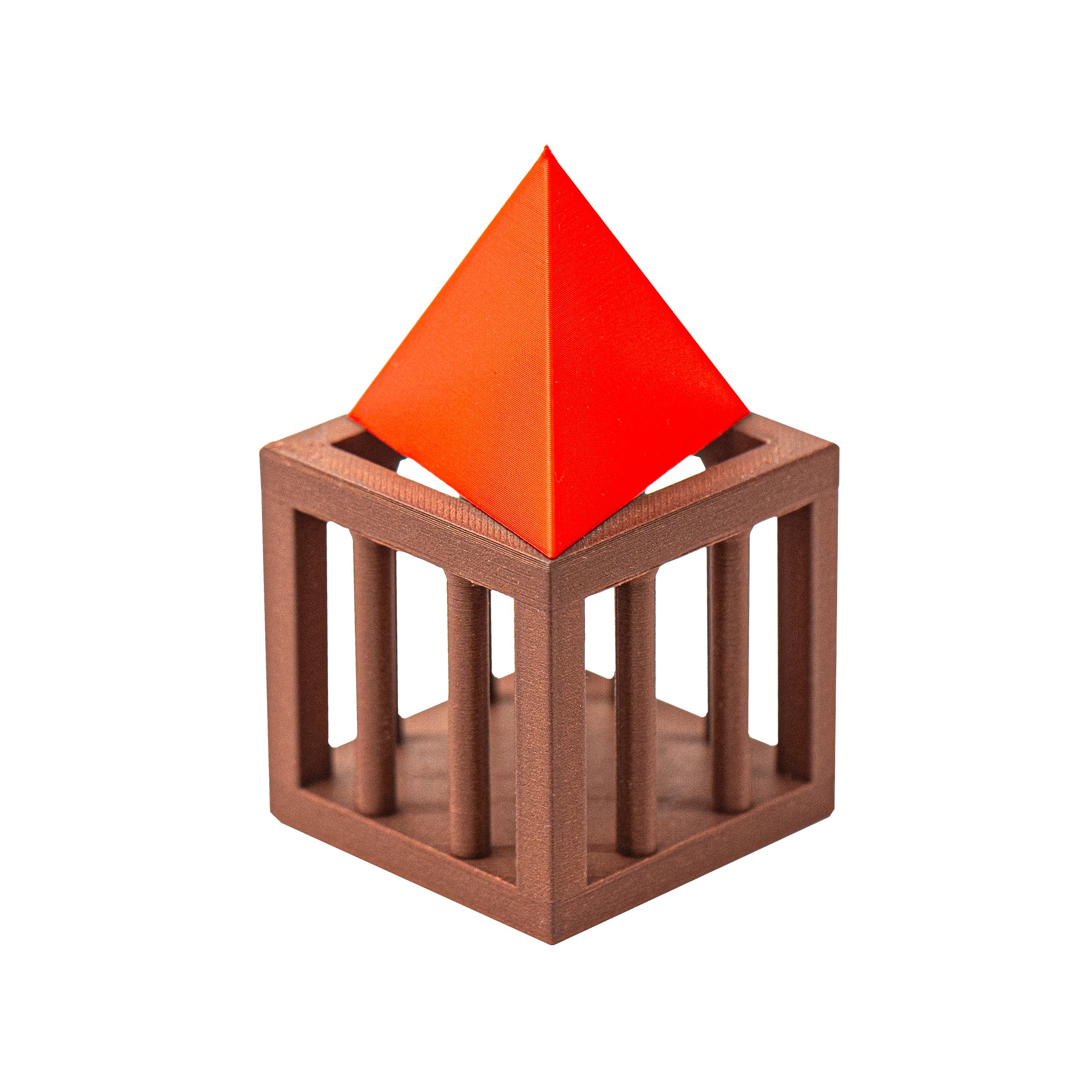 Pyramid in a Cage