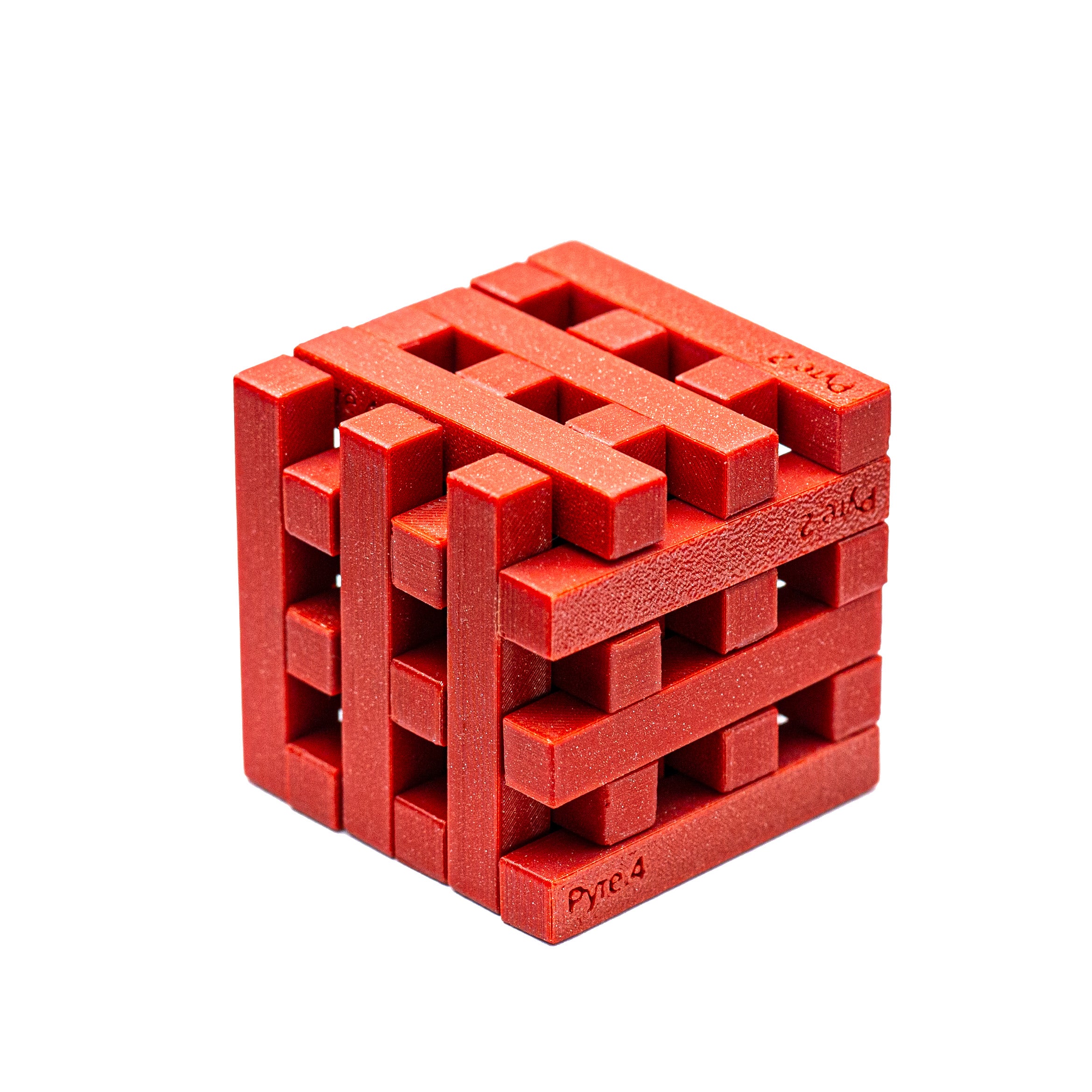 Pyre puzzle. Make a cube.