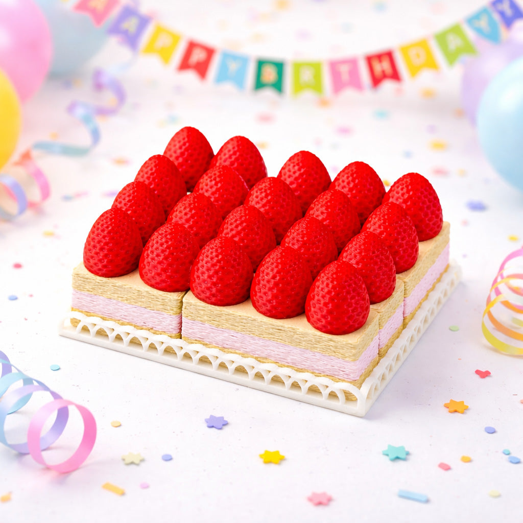 Strawberry Cake puzzle - Birthday desert with a twist