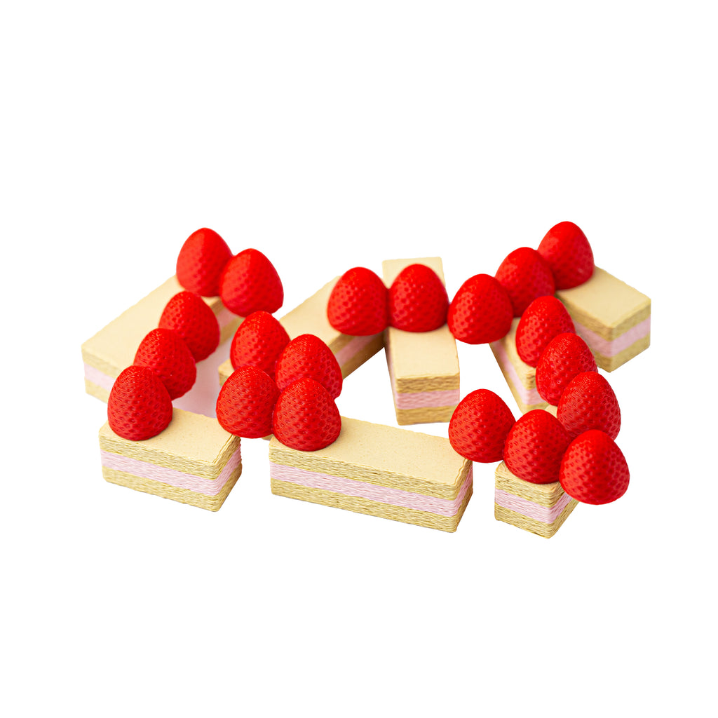 Strawberry Cake puzzle - Birthday desert with a twist