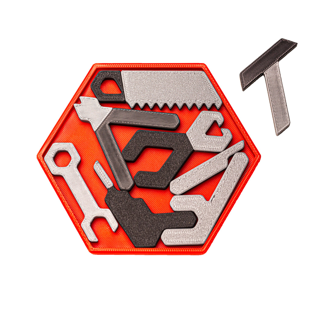 Tool Tray Puzzle – Tricky Packing Brain Teaser Gift for Mechanics & Puzzle Lovers