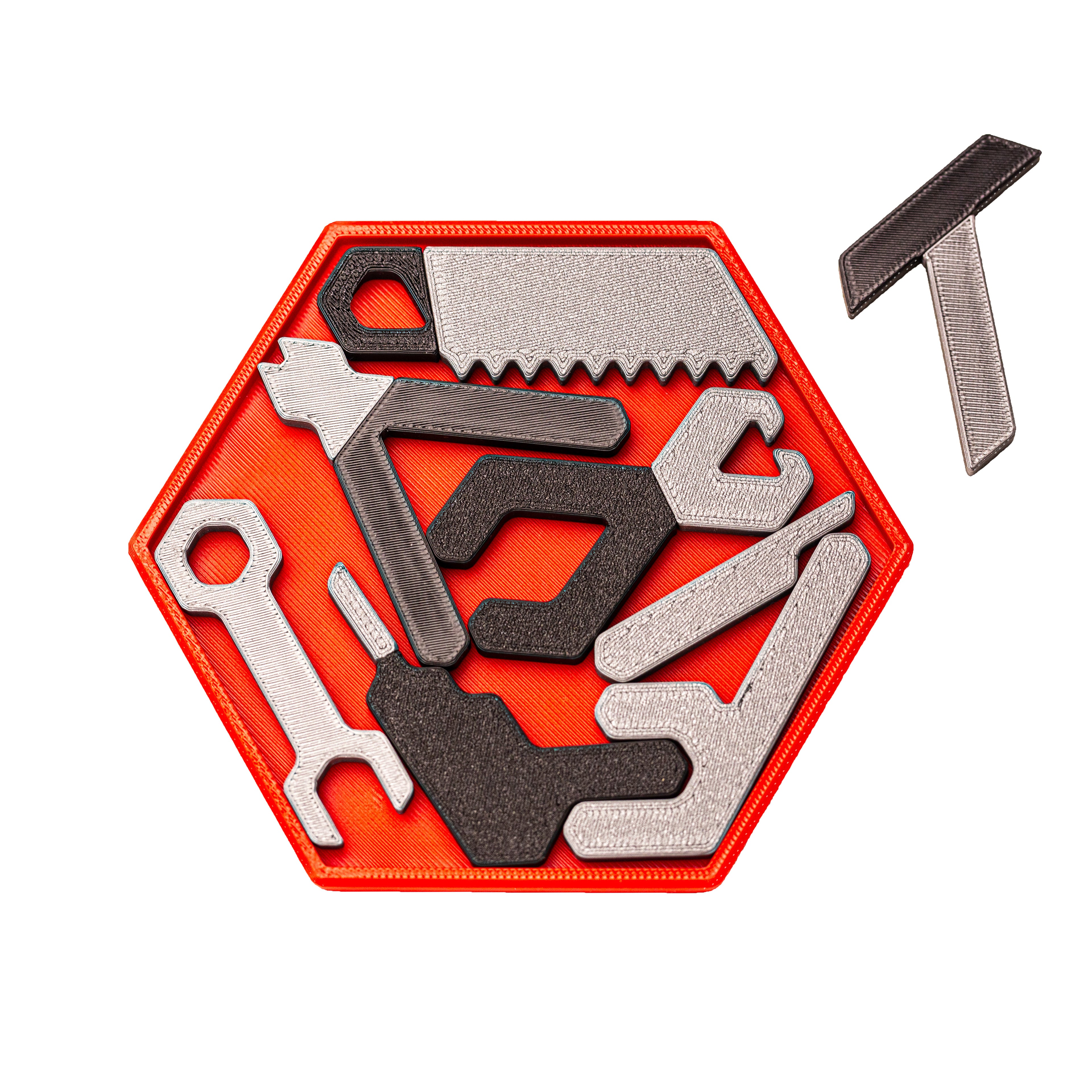 Tool Tray Puzzle – Tricky Packing Brain Teaser Gift for Mechanics & Puzzle Lovers