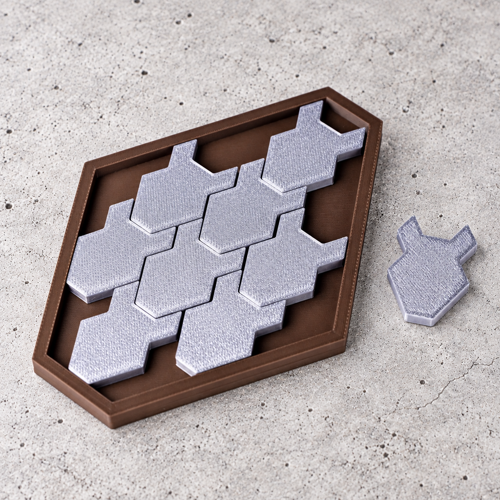 Viking Shield packing puzzle