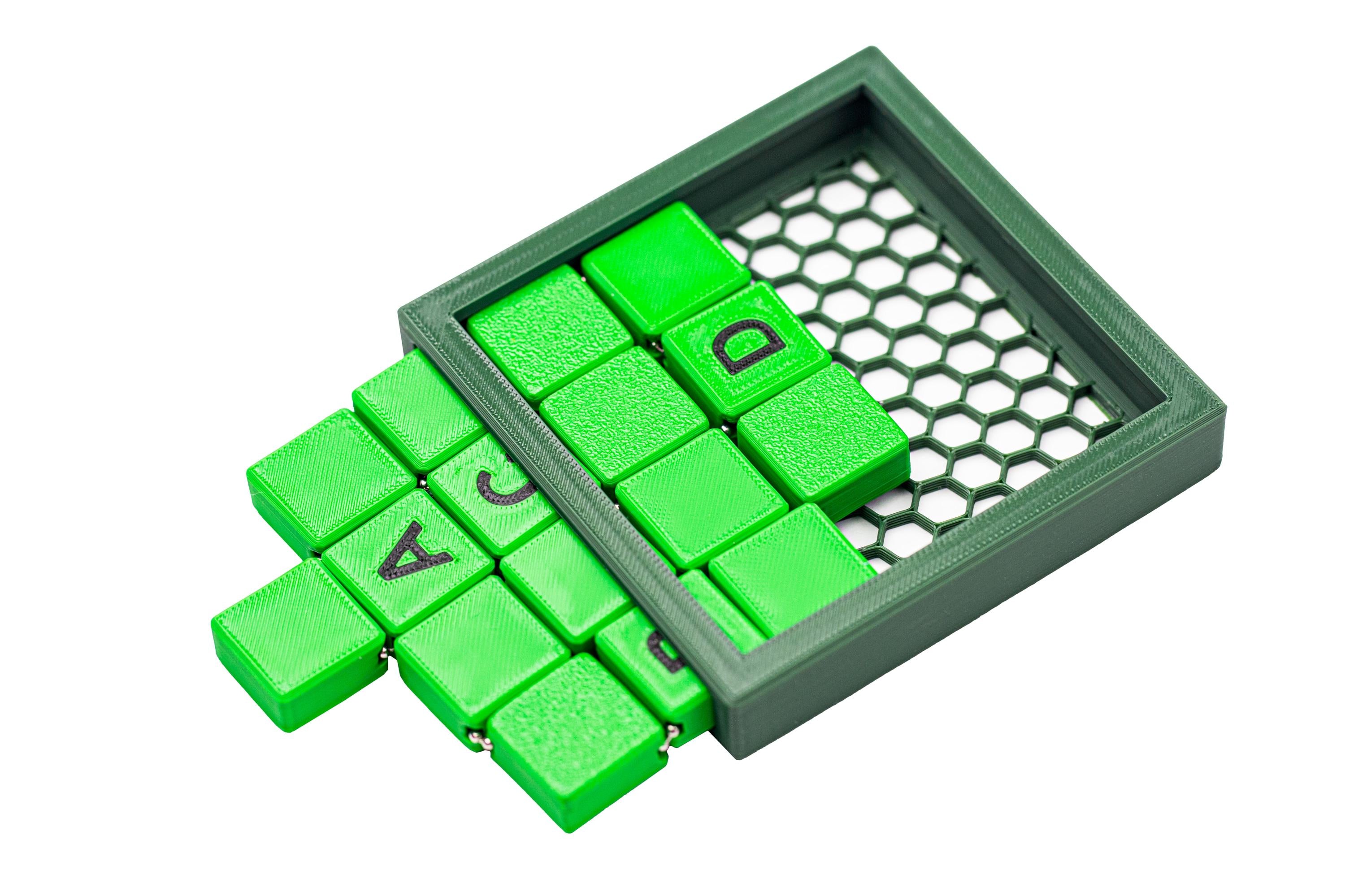 Chained Square. Can you fit the puzzle into a frame?