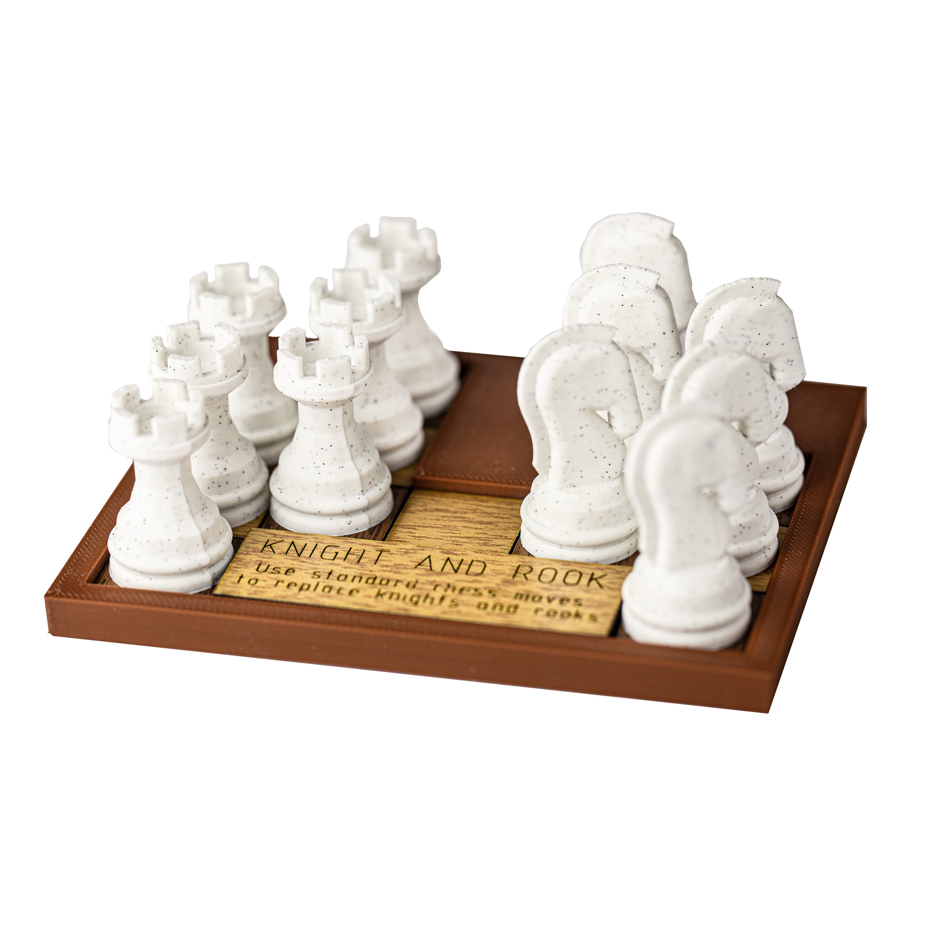 Knight and Rook. Chess based puzzle.