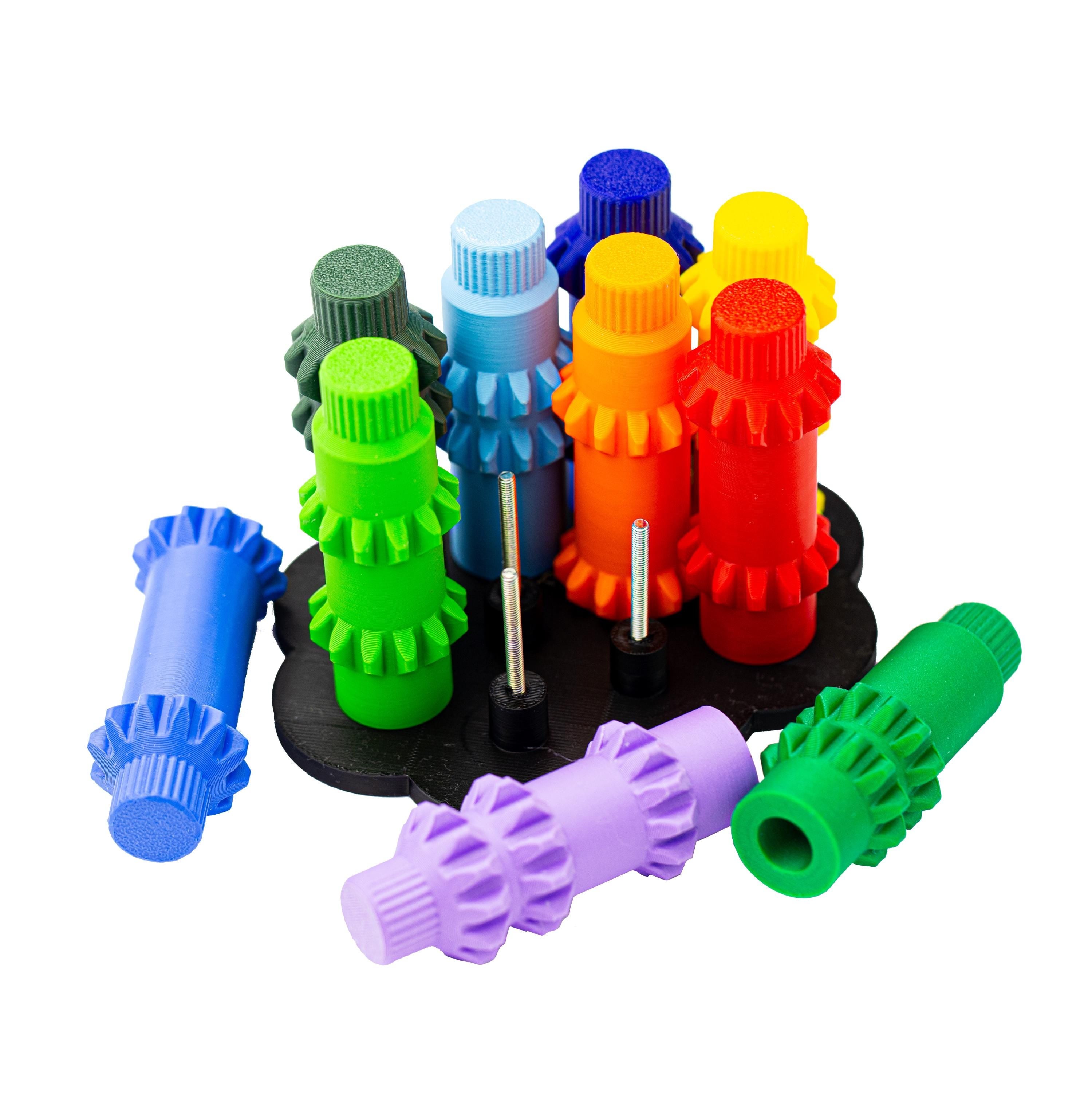Unstuck Gears puzzle. Make all gears move at the same time.